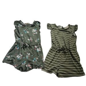 Girls Size 6 Lot of 4 Rompers Shirt Jeans OshKosh Old Navy btween